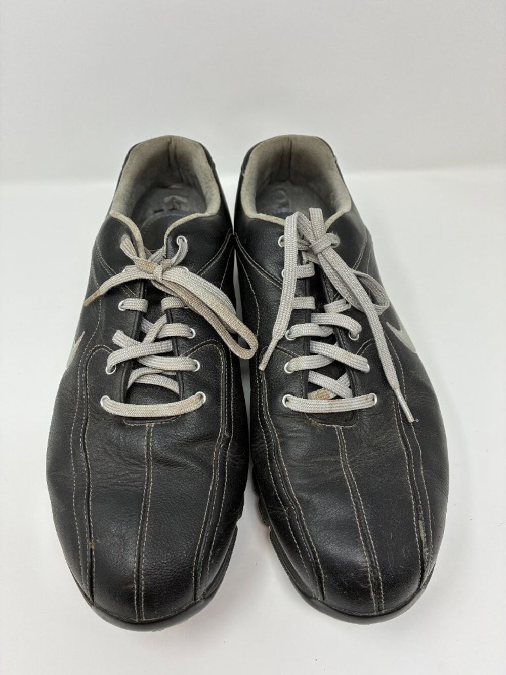Nike Air Men’s Golf Shoes 11 Black Leather Q-LOK Spikes 311490-001 Vintage 2007